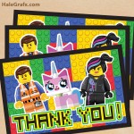 FREE Printable LEGO Movie Thank You Card