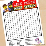 FREE Printable LEGO Movie Word Search