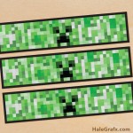 FREE Printable Minecraft Creeper Water Bottle Labels