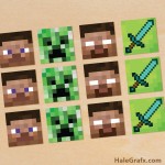 FREE Printable Minecraft Cupcake Toppers