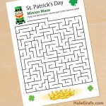 FREE Printable St. Patrick’s Day Leprechaun Minion Maze