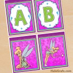 FREE Printable Tinkerbell Alphabet and Birthday Banner Pack