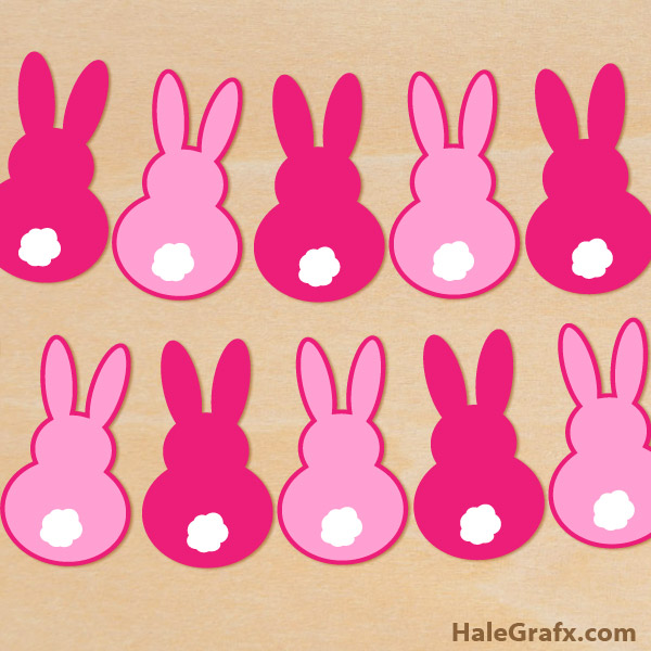 FREE Easter Bunny Banner SVG Pack