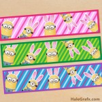 FREE Printable Easter Bunny Minion Water Bottle Labels
