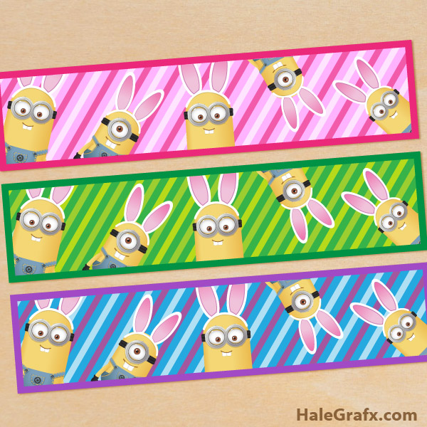FREE Printable Easter Bunny Minion Water Bottle Labels FREE Printable Easter Bunny Minion Water Bottle Labels