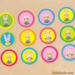 FREE Printable Easter Bunny Minion Cupcake Toppers