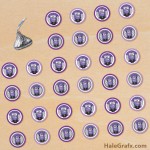 FREE Printable Evil Purple Minion Hershey’s Kisses Stickers