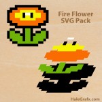FREE Super Mario Fire Flower SVG Pack