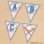 FREE Printable Baseball Alphabet Banner Pack