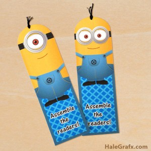 FREE Printable Despicable Me Minion Bookmarks