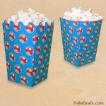 FREE Printable Super Mario Mushroom Popcorn Box