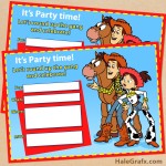 Free Printable Toy Story Woody and Jessie Invitation