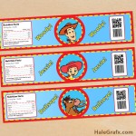 FREE Printable Toy Story Woody and Jessie Water Bottle Labels