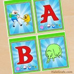 FREE Printable Adventure Time Alphabet Banner Pack