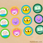 FREE Printable Adventure Time Cupcake Toppers