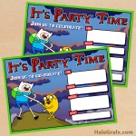 FREE Printable Adventure Time Birthday Invitation