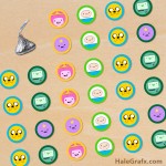 FREE Printable Adventure Time Hershey’s Kisses Stickers
