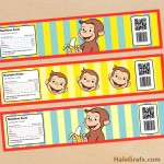 FREE Printable Curious George Water Bottle Labels