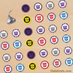 FREE Printable Transformers Hershey’s Kisses Stickers