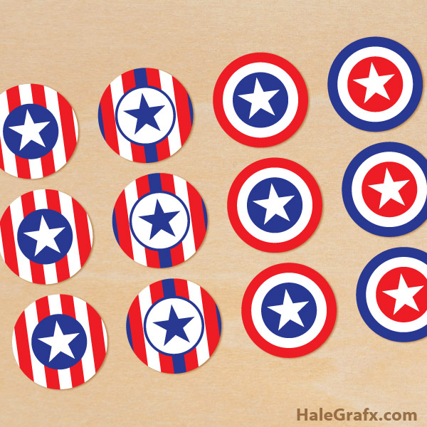 FREE Printable 4th of July Cupcake Toppers