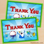 FREE Printable Adventure Time Thank You Card