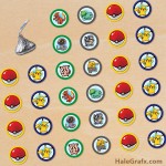 FREE Printable Pokémon Hershey’s Kisses Stickers