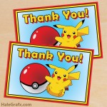 FREE Printable Pokémon Thank You Card