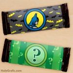 FREE Printable Batman and Riddler Candy Bar Wrappers