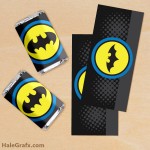 FREE Printable Batman Mini Candy Bar Wrappers