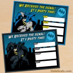 FREE Printable Batman Birthday Invitation Set
