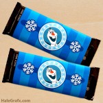 FREE Printable Frozen Olaf Candy Bar Wrappers