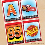 FREE Printable Disney Cars Alphabet Banner Pack