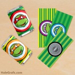 FREE Printable Retro Ninja Turtles Mini Candy Bar Wrappers