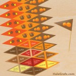 FREE Printable Thanksgiving Toothpick flags