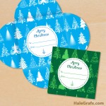 FREE Printable Christmas Tree Pattern Gift Card Holders