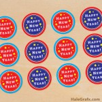 FREE Printable Happy New Year Cupcake Toppers