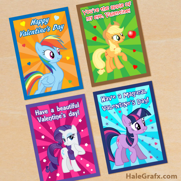 FREE Printable My Little Pony Valentines