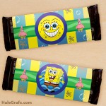 FREE Printable Spongebob Squarepants Candy Bar Wrappers