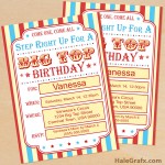 FREE Printable Circus Birthday Invitation Set