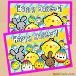 FREE Printable Cute Kawaii Easter Greeting Card