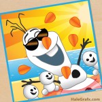 FREE Printable Frozen Pin the Carrot Nose on Olaf in Summer