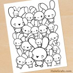 FREE Printable Bunny Coloring Page for Easter