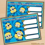 FREE Printable Cute Kawaii Minion Birthday Invitation