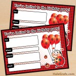 FREE Printable Ladybug Birthday Invitation