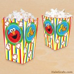 FREE Printable Elmo Popcorn Box