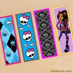 FREE Printable Monster High Bookmarks with Clawdeen Wolf