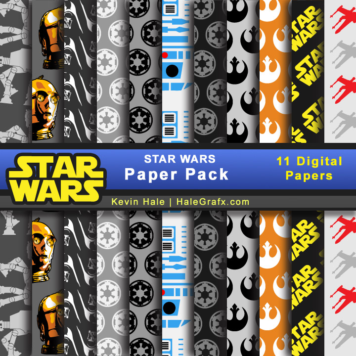 FREE Star Wars Digital Paper Pack