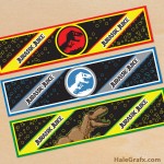 FREE Printable Jurassic Park Water Bottle Labels