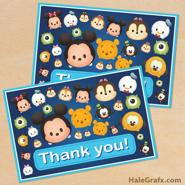 Free Printable Disney Thank You Cards Free Printable Disney Thank You Cards