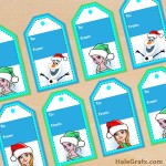 FREE Printable Christmas Frozen Gift Tags
